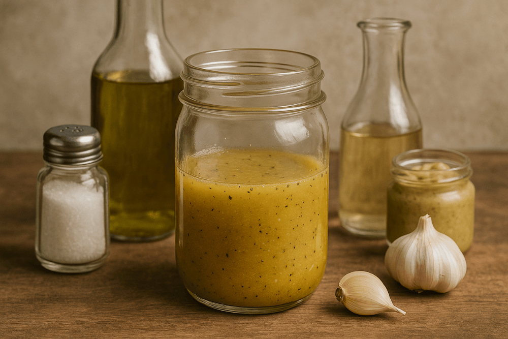 Zutaten für eine Salatsauße